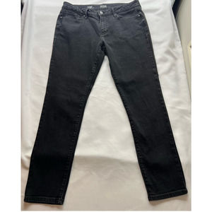 Women's Black ANA A New‎ Approach Denim Mid Rise Skinny Jeans Plus Size 14